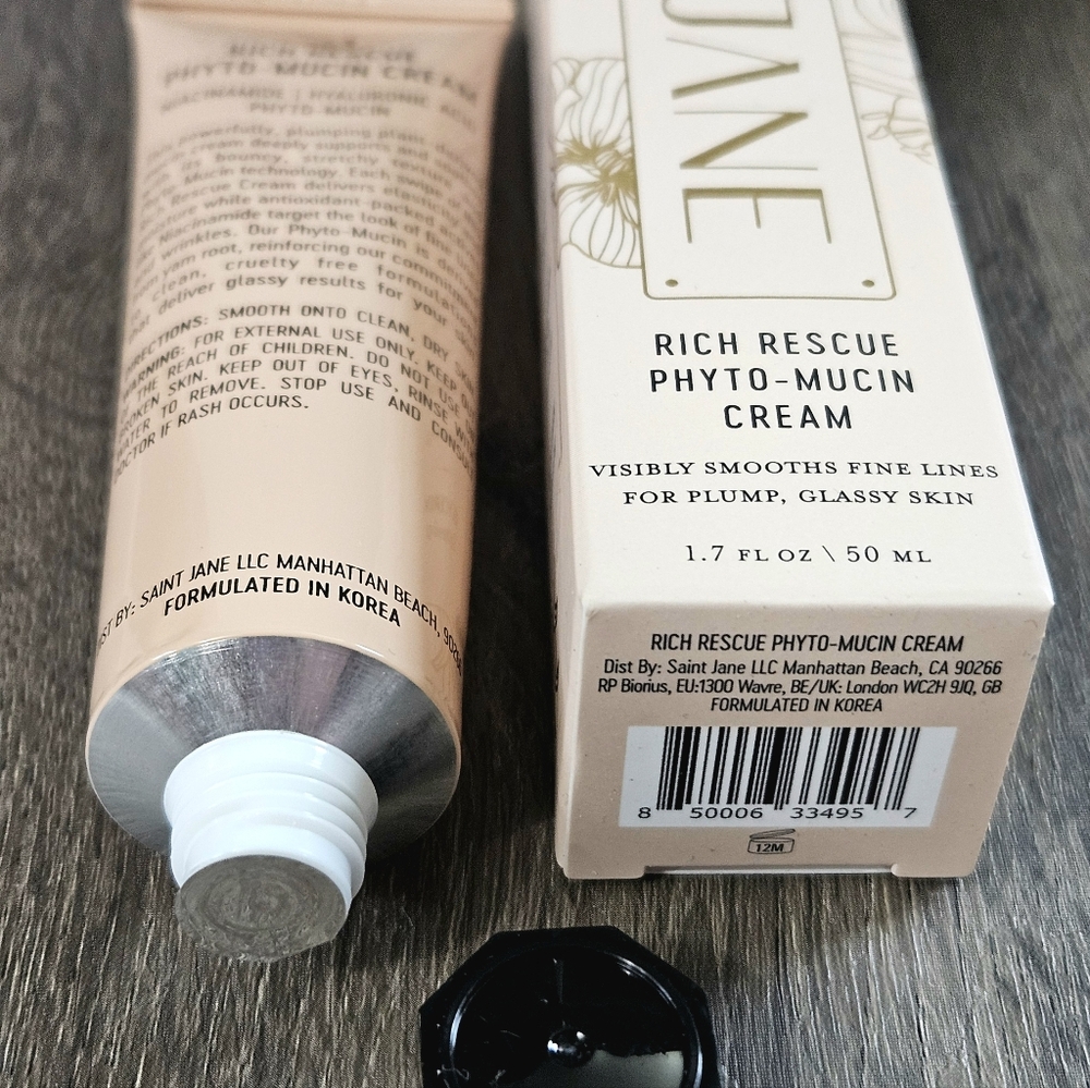 SAINT JANE Rich Rescue Phyto-Mucin Cream Vegan Snail W Niacinamide 1.7oz NEW - Picture 6 of 16
